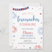 Kleine Firecracker | Zomer-kinderen-Birthday-feest Kaart (Voorkant)