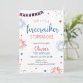 Kleine Firecracker | Zomer-kinderen-Birthday-feest Kaart (Staand voorkant)