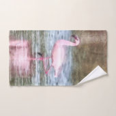 Kleine flamingo-Waterverf Bad Handdoek (Handdoek)