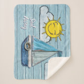 Kleine fleece deken Driftwood Beach jacht ontwerp (Voorkant)