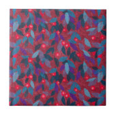 Kleine flessenplaat van rode bessen tegeltje (Voorkant)