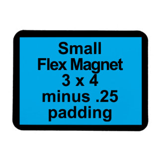 Kleine Flex Magnet Sjabloon Horizontale Fit Zwart  Magneet
