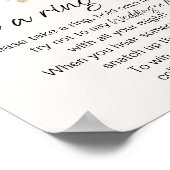 kleine flora heeft een ring op het spel gezet poster (Hoek)