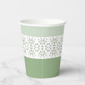  Kleine Floral Accented Papieren Bekers (Rechts)