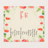Kleine Floral Accented Visitekaartje (Buitenkant ongevouwen)