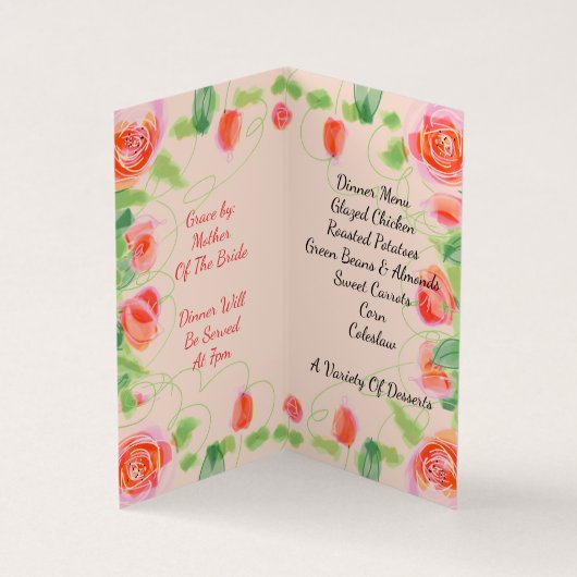 Kleine Floral Accented Visitekaartje (Binnen)