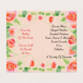 Kleine Floral Accented Visitekaartje (Binnenkant ongevouwen)