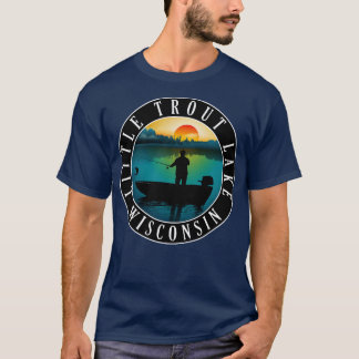Kleine forel Lake Wisconsin Vist T-shirt