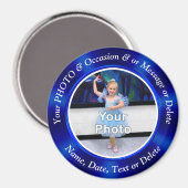 Kleine FOTO-magneten voor Fridge, PERSONALISEERD Magneet (Voorkant / Achterkant)