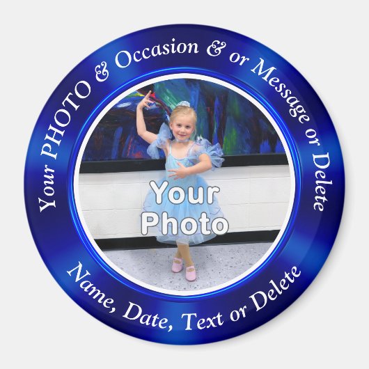 Kleine FOTO-magneten voor Fridge, PERSONALISEERD Magneet (Voorkant)