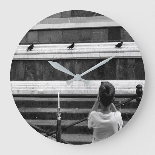 Kleine fotograaf grote klok (Voorkant)