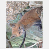 KLEINE FOX FLEECE DEKEN (Voorkant)