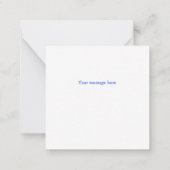 Kleine Fox Mini Dank je wel Notitiekaartje (Achterkant)