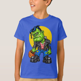 KLEINE FRANKIE met pompoen emmer T-shirt