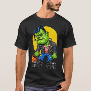 KLEINE FRANKIE met pompoen emmer T-shirt