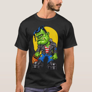 KLEINE FRANKIE met pompoen emmer T-shirt