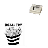 KLEINE FRANSE FEEST Fries Fries Chips Foodie Rubberstempel (Gestempeld)