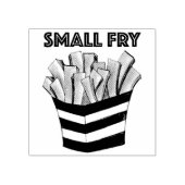 KLEINE FRANSE FEEST Fries Fries Chips Foodie Rubberstempel (Afrduk)