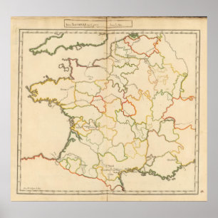 Kleine Franse rivieren Poster