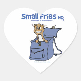 Kleine Fries HK Hart Sticker