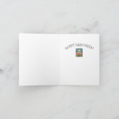 KLEINE FROG HOPPY HALLOWEEN NOTE KAART Verse (Binnen)