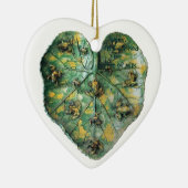 KLEINE FROGS OP EEN GROENE LEAF KERAMISCH ORNAMENT (Rechts)