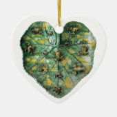 KLEINE FROGS OP EEN GROENE LEAF KERAMISCH ORNAMENT (Voorkant)