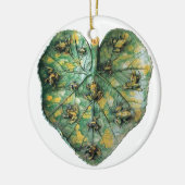 KLEINE FROGS OP EEN GROENE LEAF KERAMISCH ORNAMENT (Links)