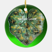 KLEINE FROGS OP EEN GROENE LEAF KERAMISCH ORNAMENT (Achterkant)