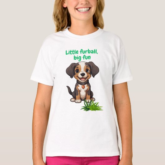 Kleine Furball, groot plezier T-shirt (Voorkant)