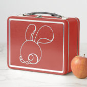 Kleine Fuzzy Bunnies en Leaping Coyote op een Rode (In situ)