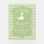 Kleine Gans Baby Shower Acryl Bord (Voorkant)
