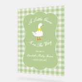 Kleine Gans Baby Shower Acryl Bord (Hoek)