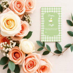 Kleine Gans Baby Shower Luier Raffle Informatiekaartje
