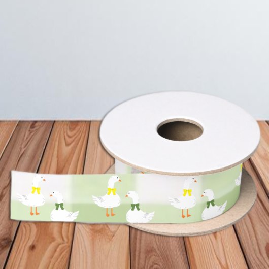 Kleine Gans Baby Shower Satijnen Lint