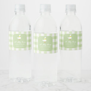 Kleine Gans Baby Shower Waterfles Etiket
