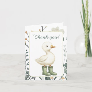 Kleine Gans Baby Sprinkle Bedankkaart