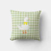 Kleine Gans Gingham Kussen (Voorkant)