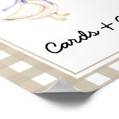 Kleine gans - kaarten en geschenken baby shower poster (Hoek)