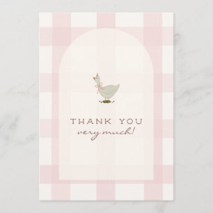 Kleine Gans Meisje Baby Shower Bedankt