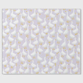 Kleine Ganzenganzen Lila Paarse Cadeaupapier (Vlak)