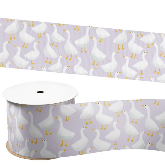 Kleine Ganzenganzen Lila Paarse Satijnen Lint