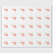 Kleine garnaal cadeaupapier (Vlak)