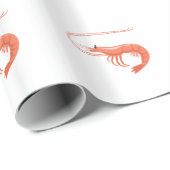 Kleine garnaal cadeaupapier (Rol Hoek)