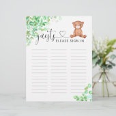 Kleine gasten van het baby shower van het beer gel (Staand voorkant)