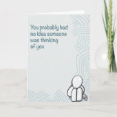 Kleine gebaren Denk aan uw 5 x 7 Kaart (Voorkant)