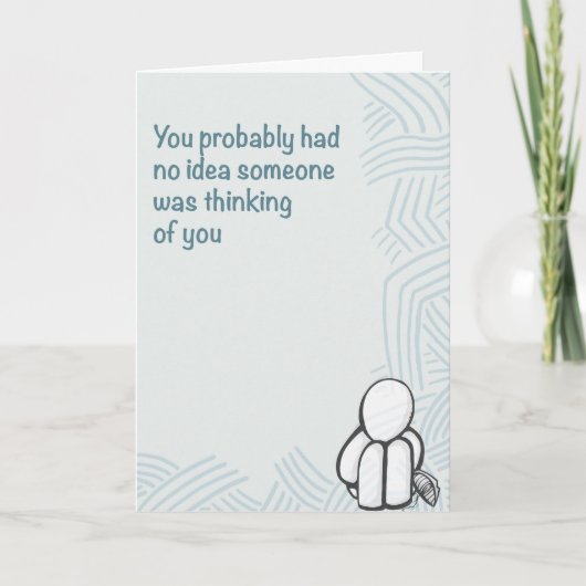 Kleine gebaren Denk aan uw 5 x 7 Kaart (Voorkant)