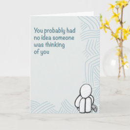 Kleine gebaren Denk aan uw 5 x 7 Kaart