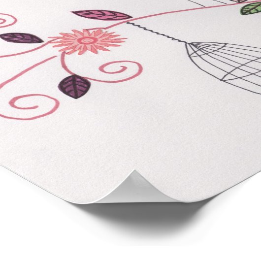 Kleine geboortes met kraakkledij poster (Hoek)