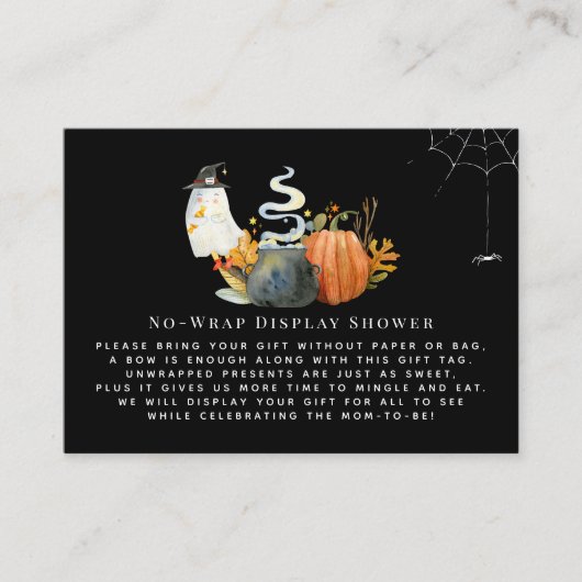 kleine geest | Geen wrap display douche invoegen Informatiekaartje (Voorkant)